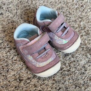 Stride Rite Sparkly Pink Kids Shoes (4wide)